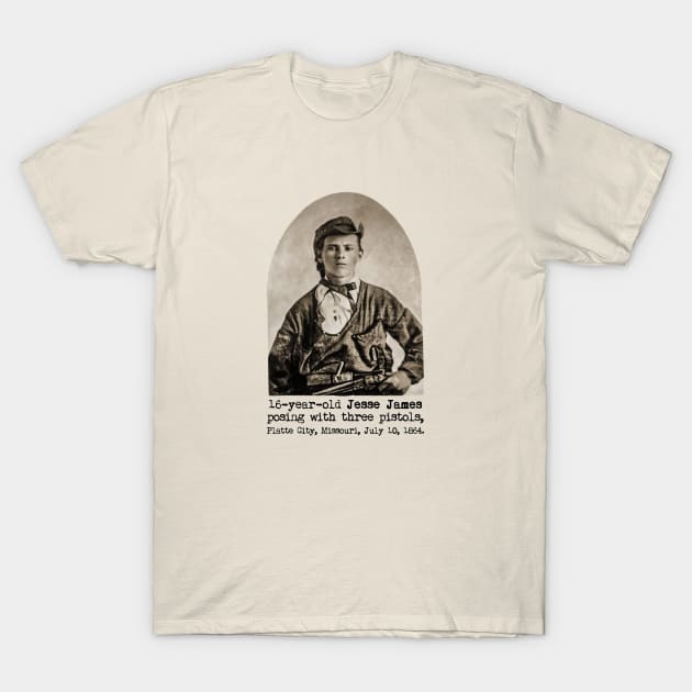 Jesse James T-Shirt by GrampaTony